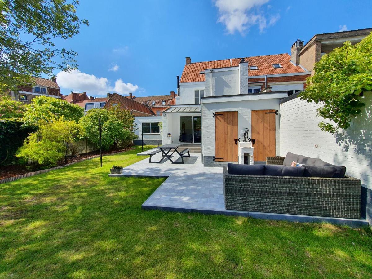 ブルージュ Trendy, Authentieke Woning Met Groot Terras En Tuinヴィラ エクステリア 写真